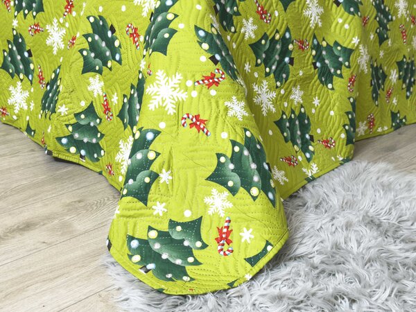 Ágytakaró CHRISTMAS TREE, zöld Méret: 170 x 210 cm