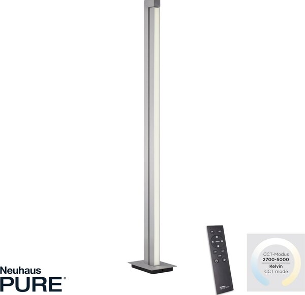 Paul Neuhaus modern állólámpa pure-lines eloxált alumínium pln421-95