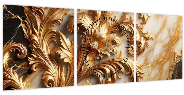 Kép - Márvány arannyal (órával) (90x30 cm)