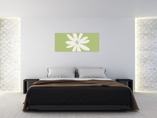 Kép - Hippik, zöld virágok N⁰2 (120x50 cm)