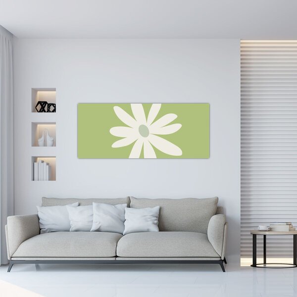 Kép - Hippik, zöld virágok N⁰2 (120x50 cm)