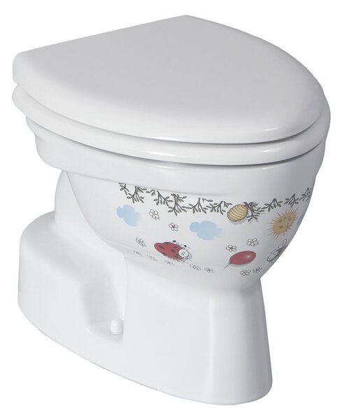 Sapho Sapho, KID WC csésze, alsó hulladék, dekor, CK300-11CB00E-FF00