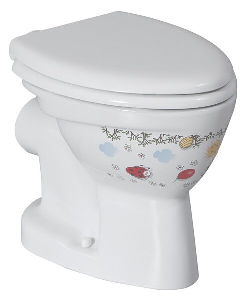 Sapho Sapho, KID WC csésze, hátsó hulladék, színes nyomtatás, CK310.11CB00E.FF00