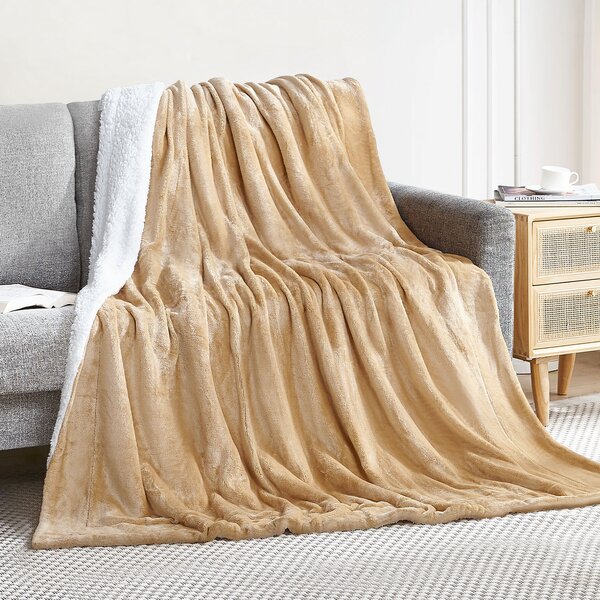 Fleece takaró 150x200 cm camel