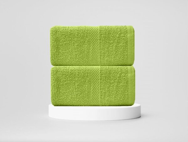 Frottírtörülköző Economy zöld 50x100cm TiaHome
