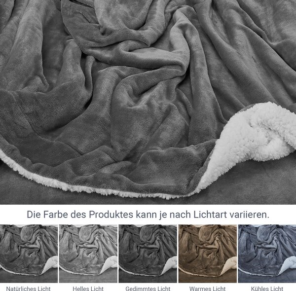 Fleece takaró 150x200 cm sötétszürke