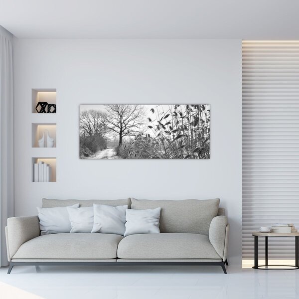 Kép - Mezők télen (120x50 cm)