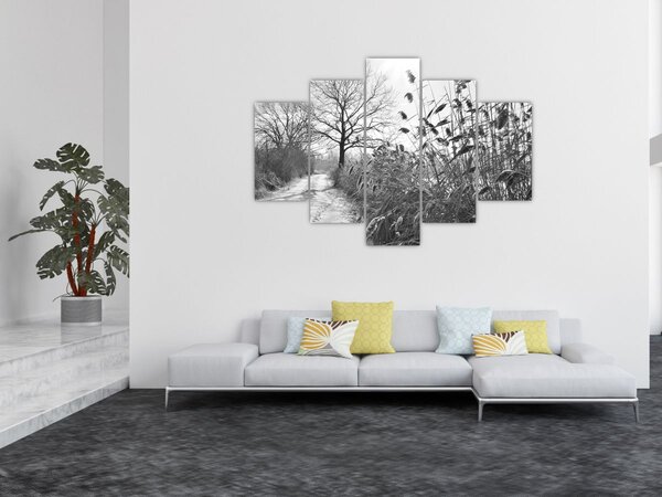 Kép - Mezők télen (150x105 cm)