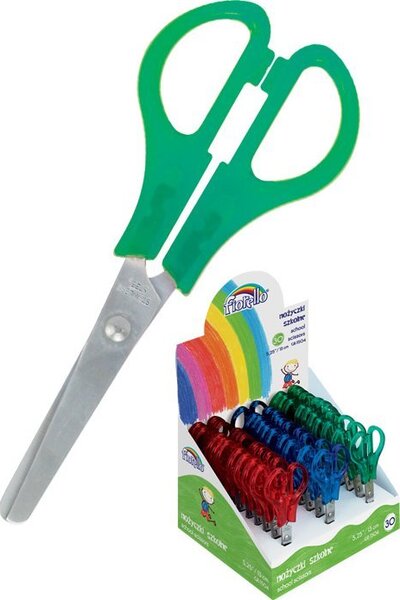 Fiorello Gr-1504 Iskolai Olló - Kerekített Él, 13 cm, Neon Színű