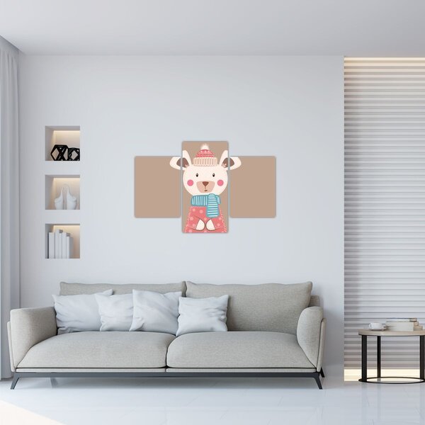 Kép - Egér sállal (90x60 cm)