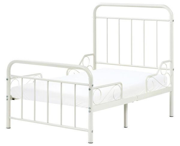 Hosszabbítható gyerekágy Fém ANAIS 90 x 200 cm Törtfehér