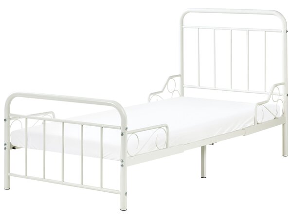 Hosszabbítható gyerekágy Fém ANAIS 90 x 200 cm Törtfehér