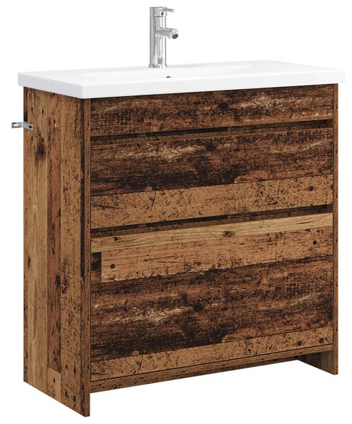 Fürdőszoba bútor szett Antik Fa 81 x 40 x 84,5 cm Szerelt Fa
