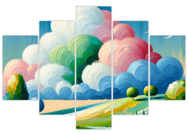 Kép - Tájkép felhővel (150x105 cm)