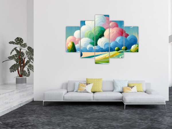 Kép - Tájkép felhővel (150x105 cm)