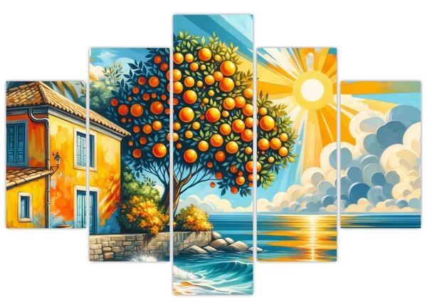 Kép - Ház narancsokkal I. (150x105 cm)