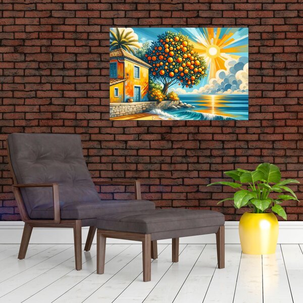 Kép - Ház narancsokkal I. (90x60 cm)