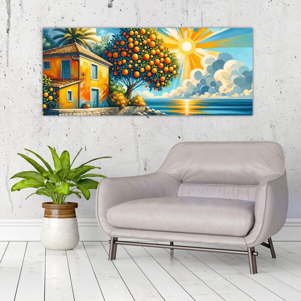 Kép - Ház narancsokkal I. (120x50 cm)