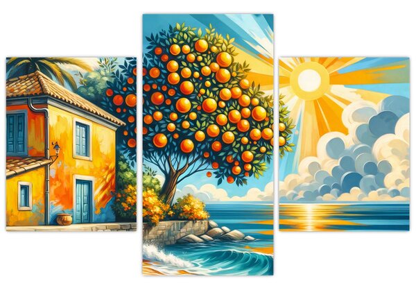 Kép - Ház narancsokkal I. (90x60 cm)