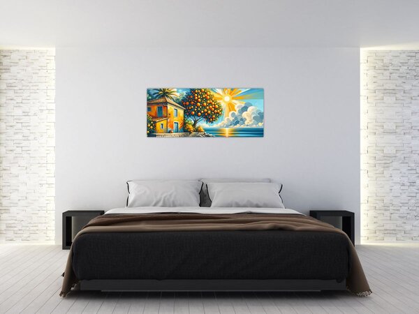 Kép - Ház narancsokkal I. (120x50 cm)