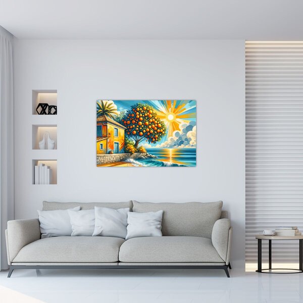 Kép - Ház narancsokkal I. (90x60 cm)