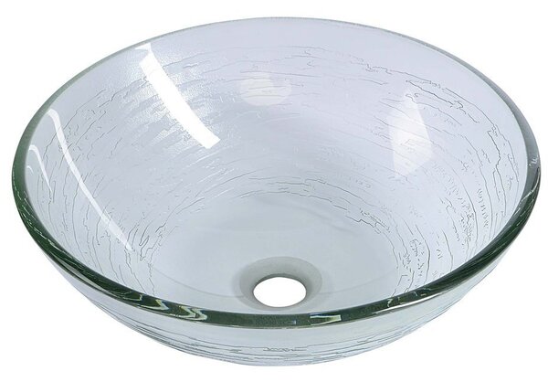 Sapho Sapho, RIPPLE üveg mosdó átmérője 42 cm, 2501-18