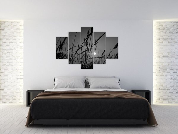 Kép - rét naplementével (150x105 cm)