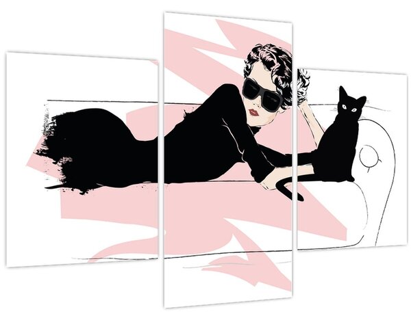 Kép - Fashion lady (90x60 cm)