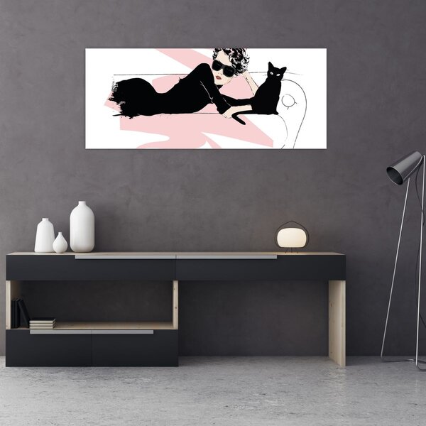 Kép - Fashion lady (120x50 cm)