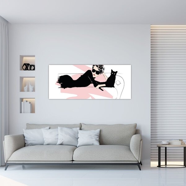 Kép - Fashion lady (120x50 cm)