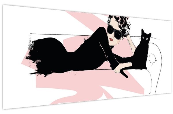 Kép - Fashion lady (120x50 cm)