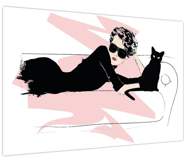 Kép - Fashion lady (90x60 cm)