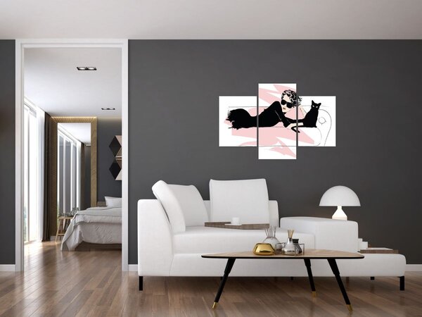 Kép - Fashion lady (90x60 cm)