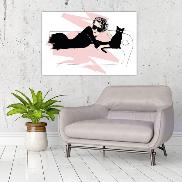 Kép - Fashion lady (90x60 cm)