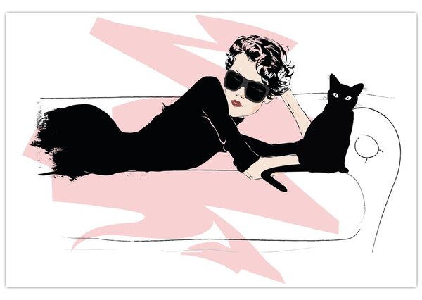 Kép - Fashion lady (90x60 cm)