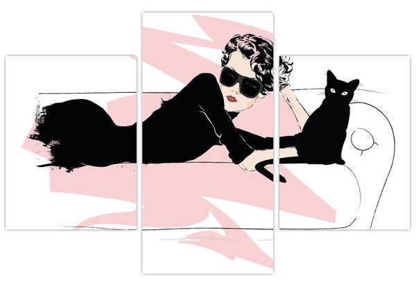 Kép - Fashion lady (90x60 cm)