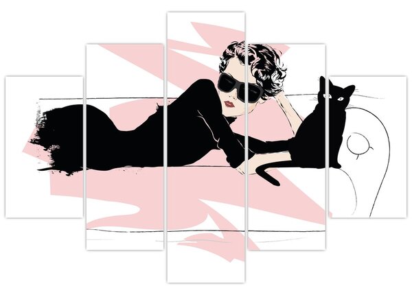 Kép - Fashion lady (150x105 cm)