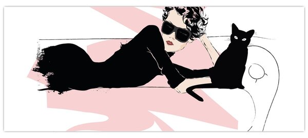 Kép - Fashion lady (120x50 cm)