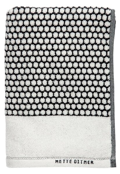 Fekete-fehér pamut fürdőlepedő 70x140 cm Grid – Mette Ditmer Denmark