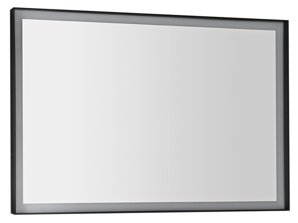 Sapho, SORT LED háttérvilágítású tükör 1000x700mm, matt fekete, ST100