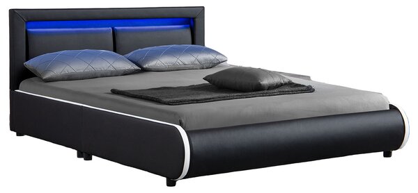Kárpitozott ágy ,,Murcia" 140 x 200 cm - fekete
