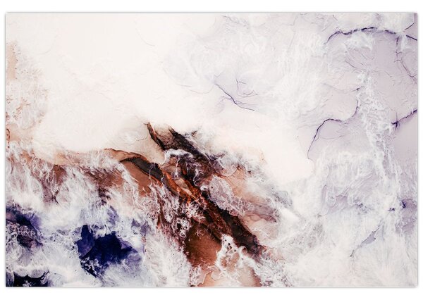 Kép - Lila márvány N⁰1 (90x60 cm)