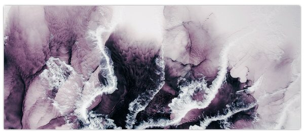 Kép - Lila márvány N⁰2 (120x50 cm)
