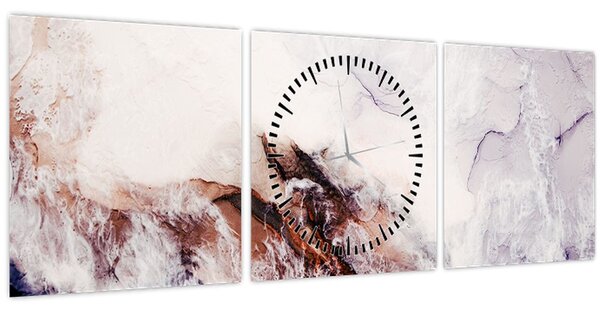 Kép - Lila márvány N⁰1 (órával) (90x30 cm)