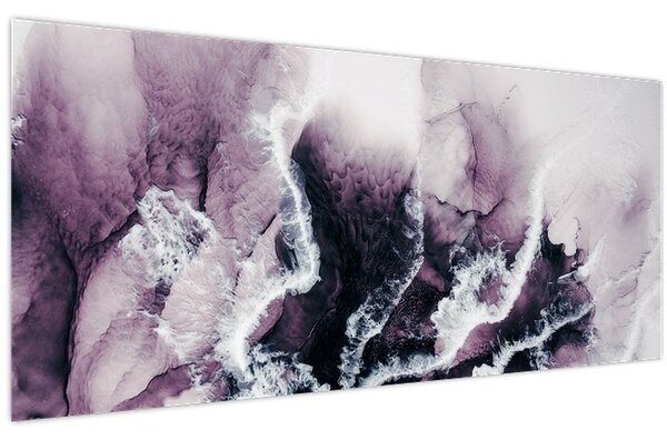Kép - Lila márvány N⁰2 (120x50 cm)