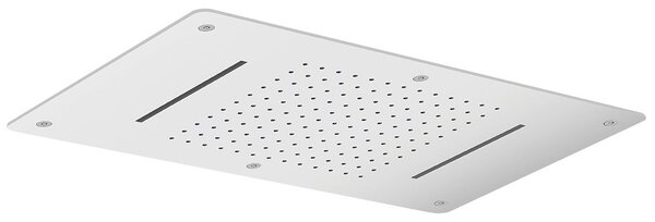 Sapho Sapho, Mennyezeti zuhanyfej két kaszkáddal, 700x380mm, polírozott rozsdamentes acél, MS343