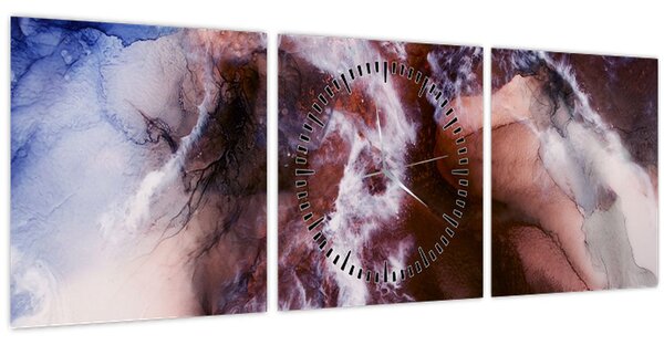 Kép - Lila márvány N⁰3 (órával) (90x30 cm)
