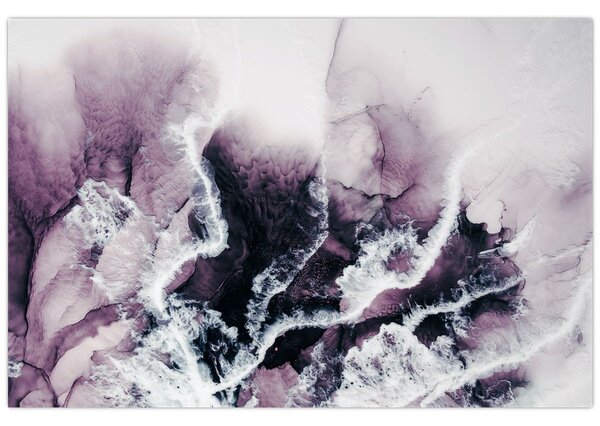 Kép - Lila márvány N⁰2 (90x60 cm)