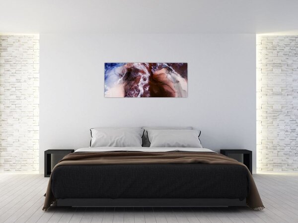 Kép - Lila márvány N⁰3 (120x50 cm)
