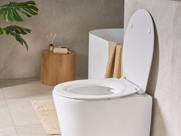 WC ülőke PUTUMAYO Vékony Lassú záródású Duroplast Fehér